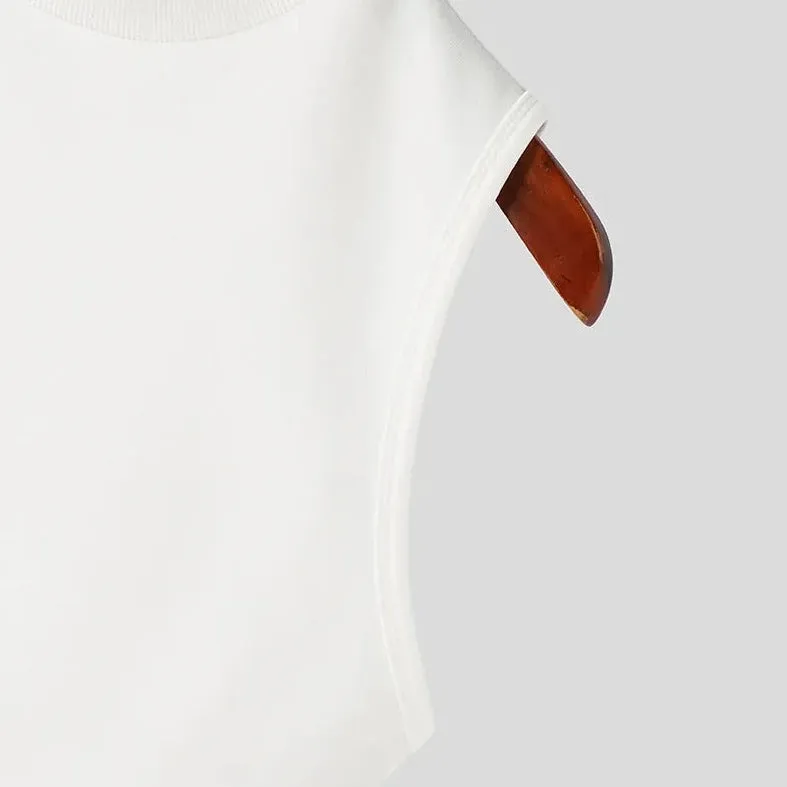 Men's Designer Hollow Out Crop Tops
