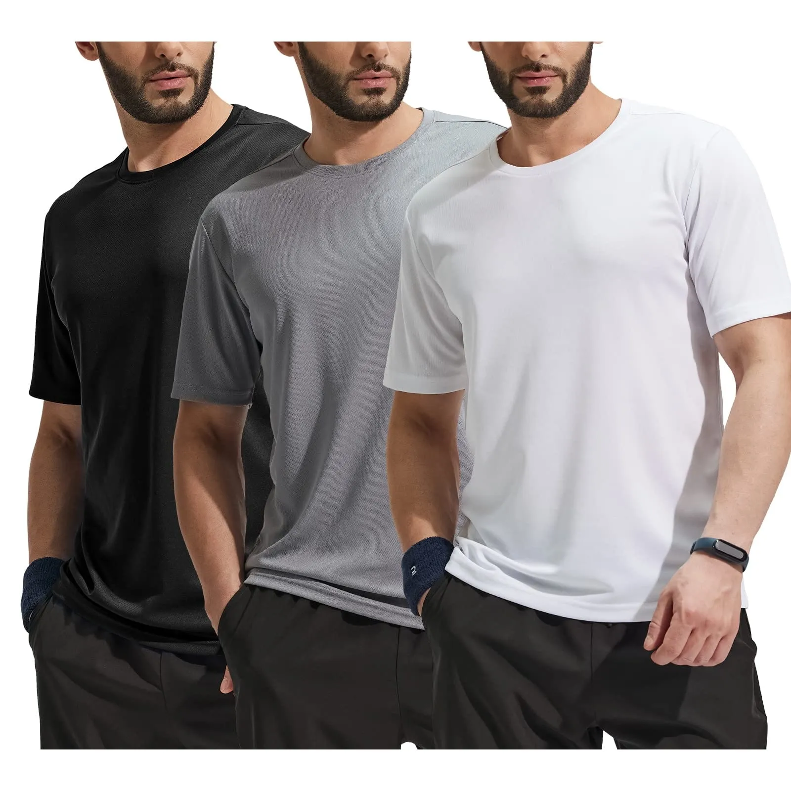 Men's Dry Fit Workout T-shirts for Gym Athletic Running
