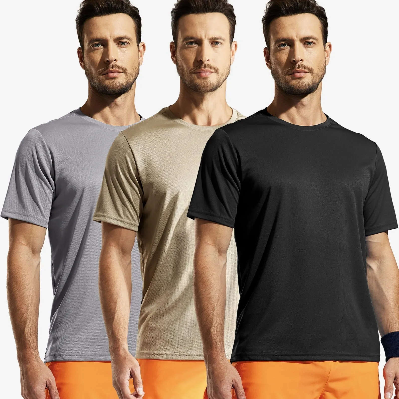 Men's Dry Fit Workout T-shirts for Gym Athletic Running