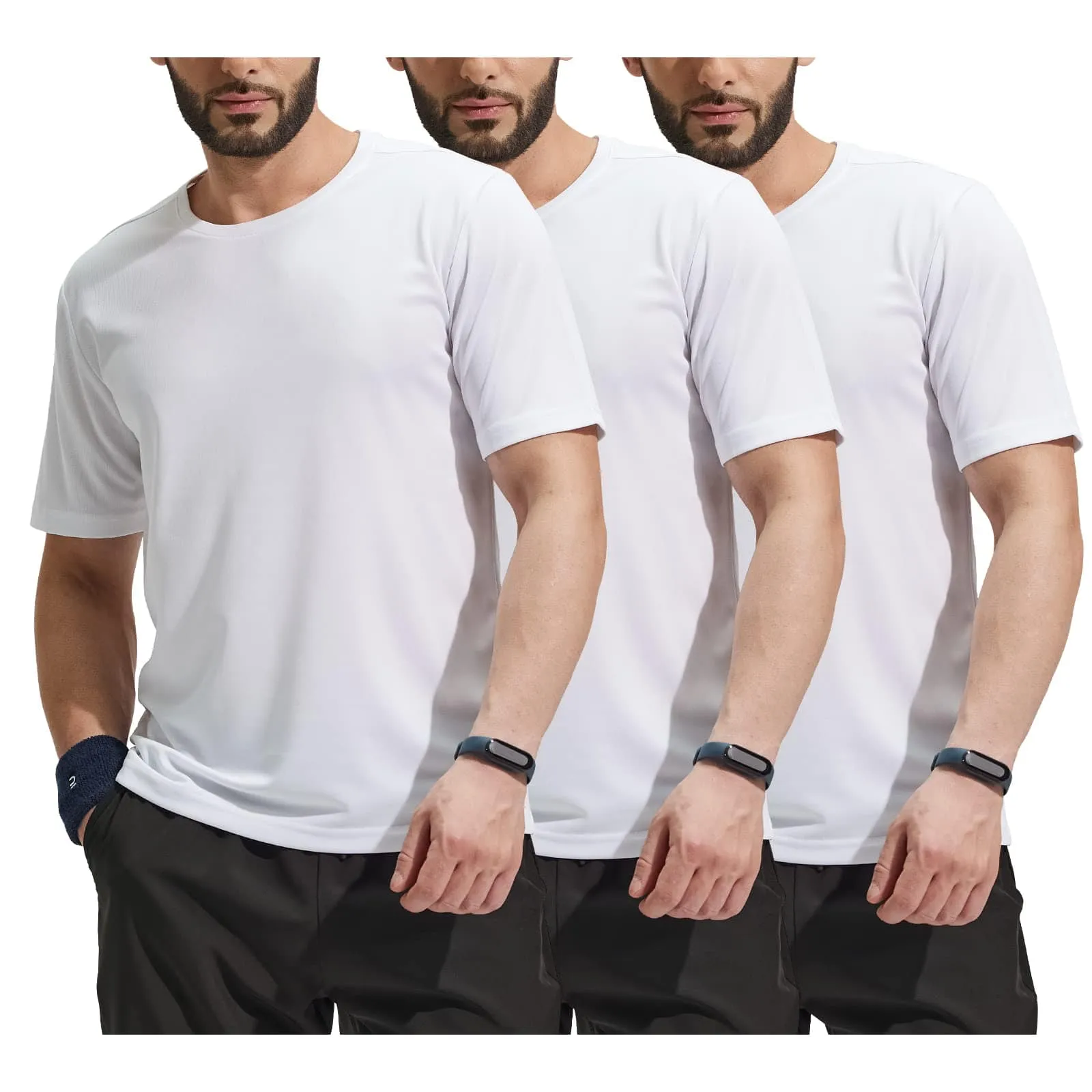 Men's Dry Fit Workout T-shirts for Gym Athletic Running