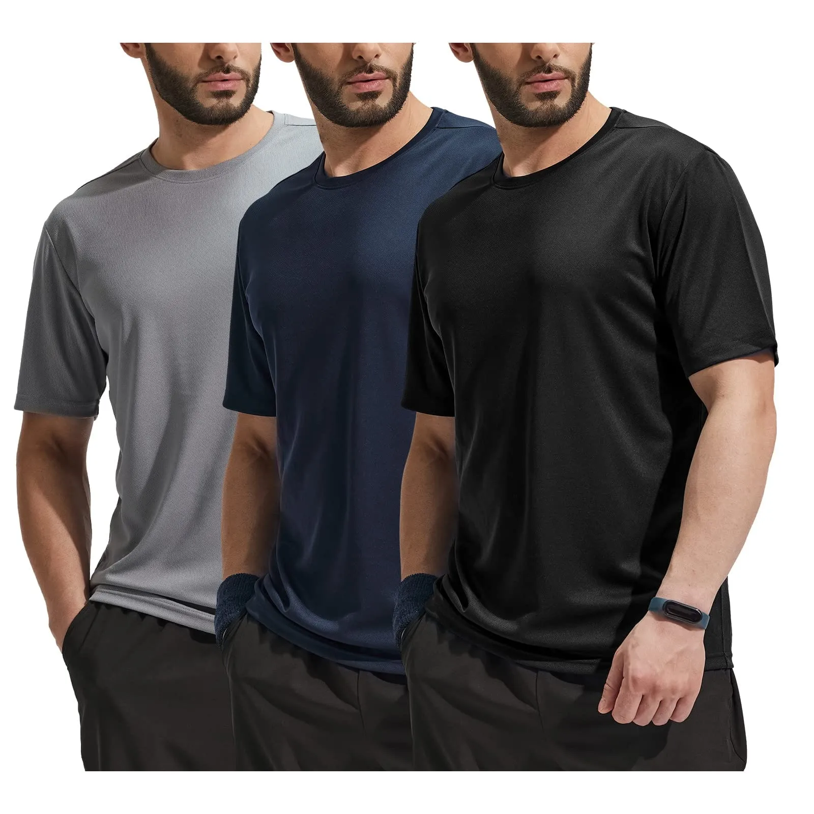 Men's Dry Fit Workout T-shirts for Gym Athletic Running