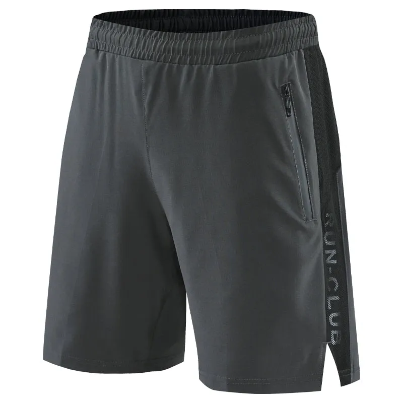 Men's Fitness Zipper Pockets Shorts