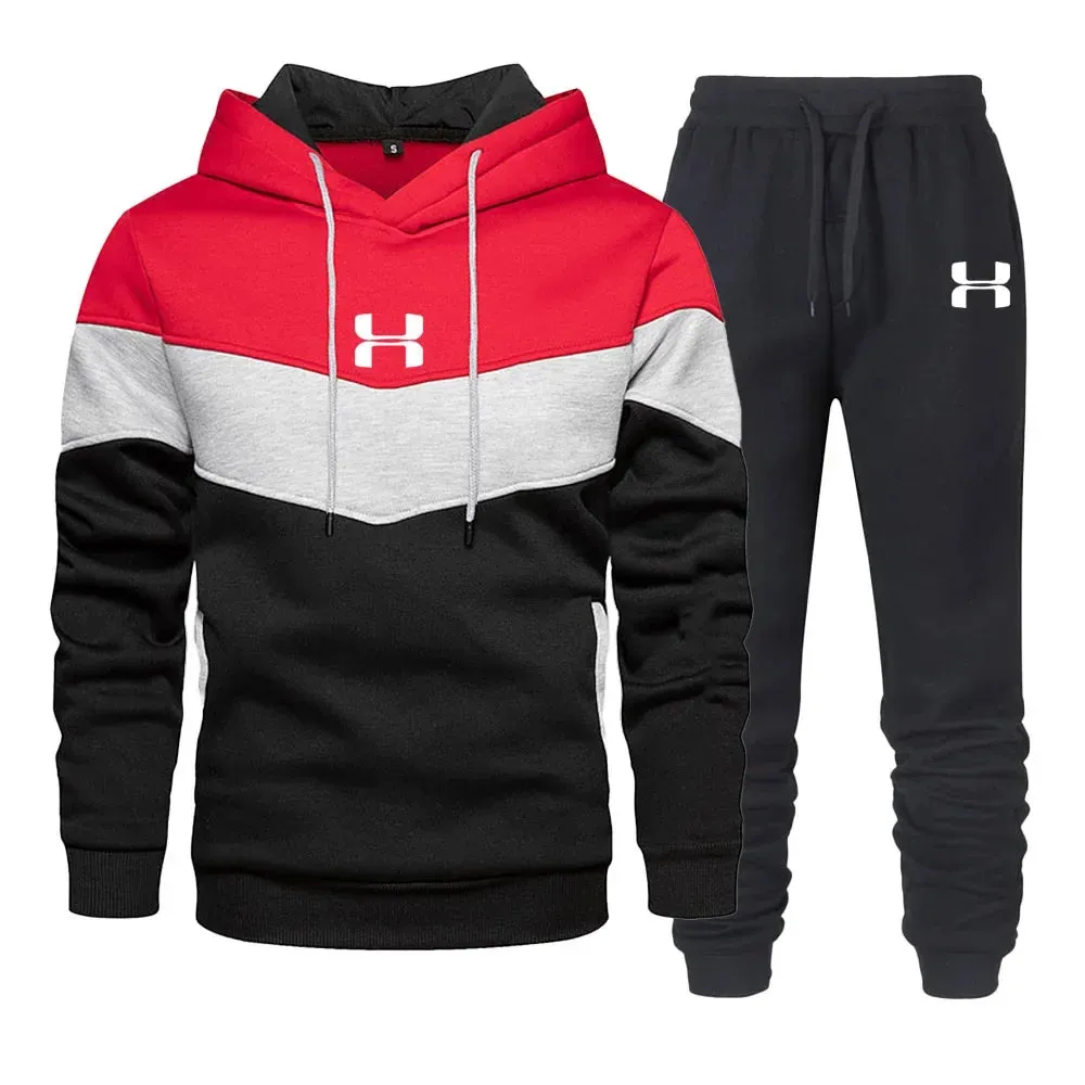 Men's Printed Tracksuit – Hoodie & Long Pants