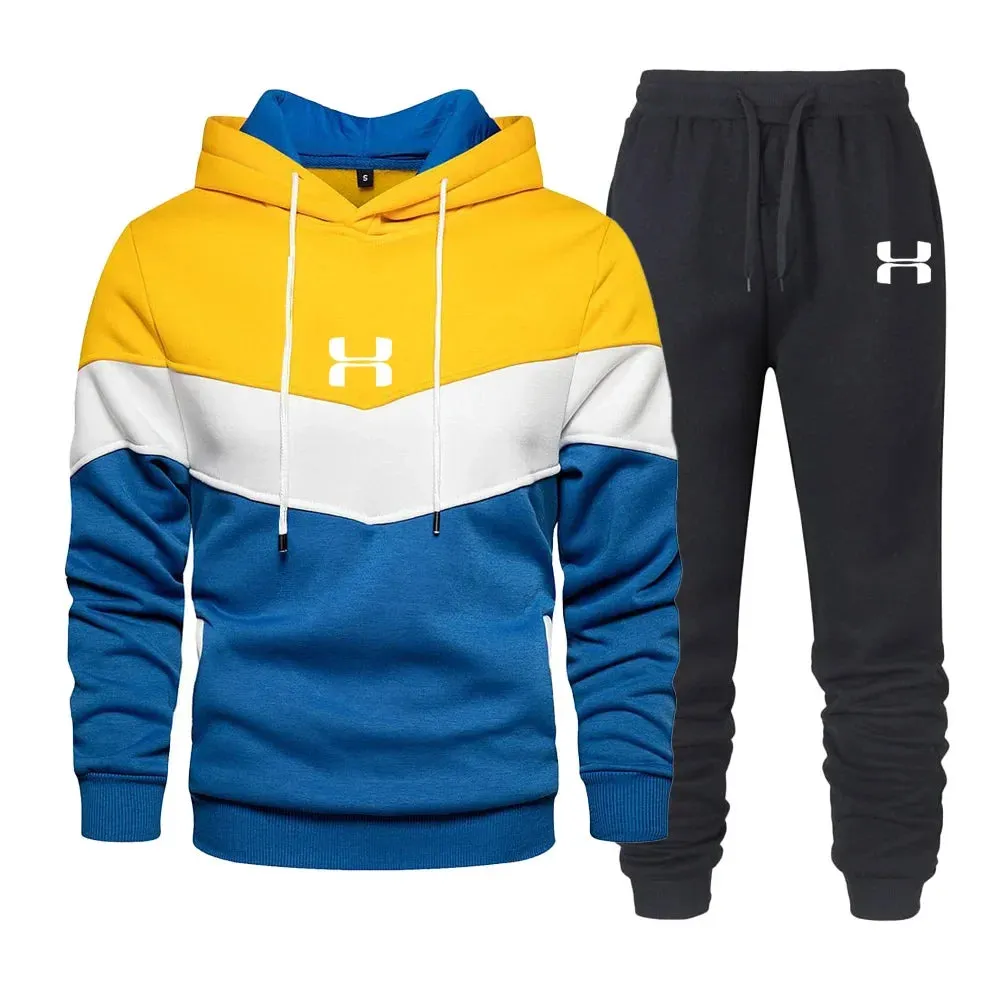 Men's Printed Tracksuit – Hoodie & Long Pants