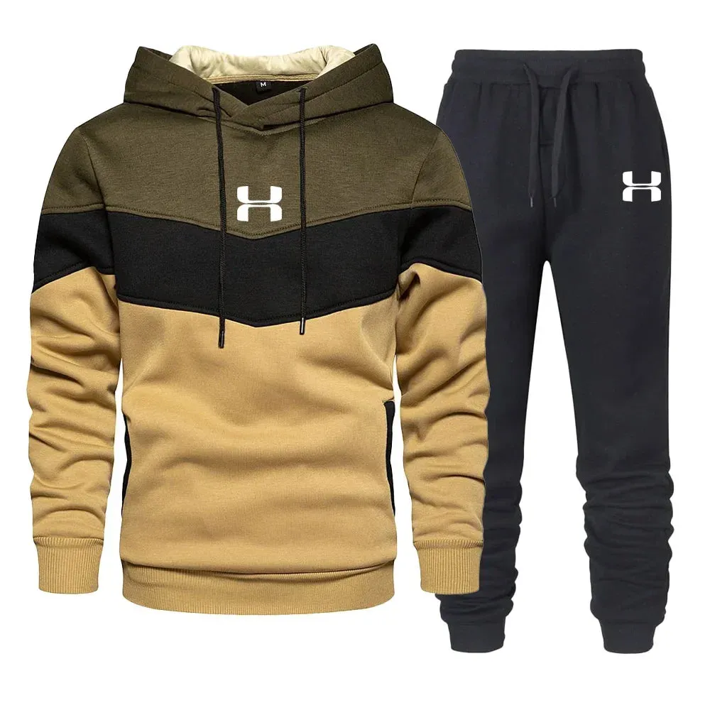 Men's Printed Tracksuit – Hoodie & Long Pants