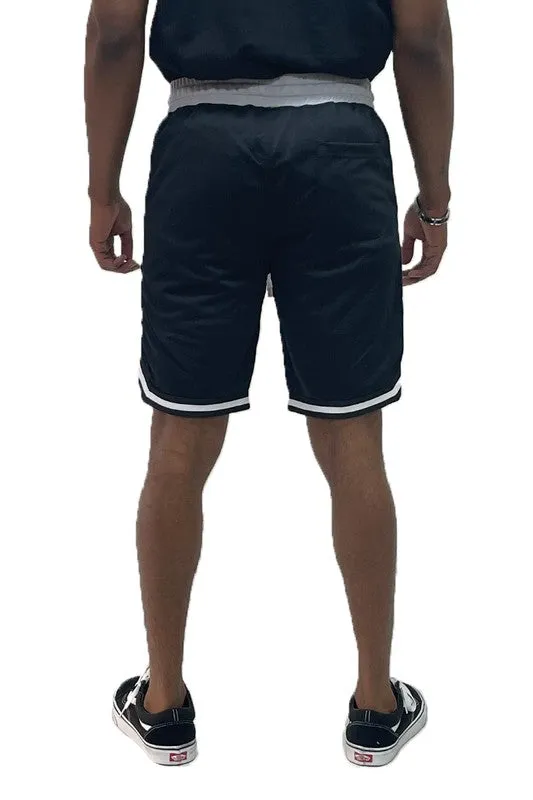 Men's Solid Athletic Basketball Sports Shorts
