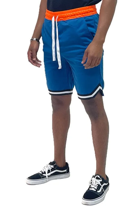 Men's Solid Athletic Basketball Sports Shorts