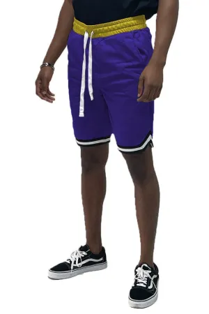 Men's Solid Athletic Basketball Sports Shorts
