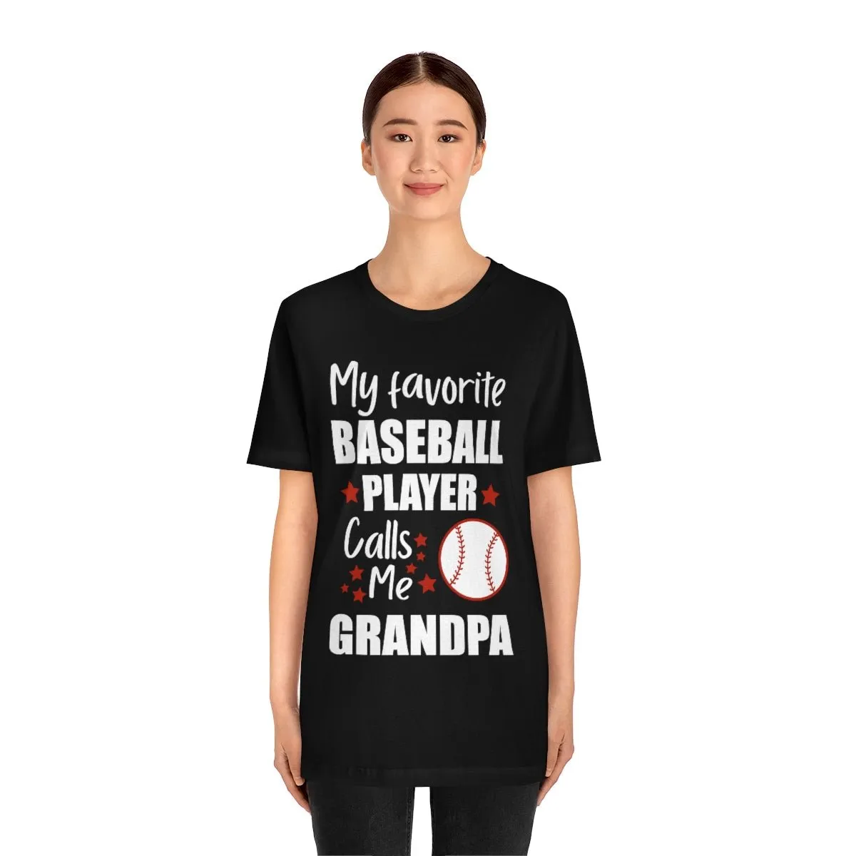 Men's Tee - My Favorite Baseball Player Calls Me Grandpa