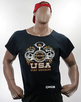 Mens Workout NPC Bodybuilding Wear Muscle Rag Top Gym Clothing Weight Lifting