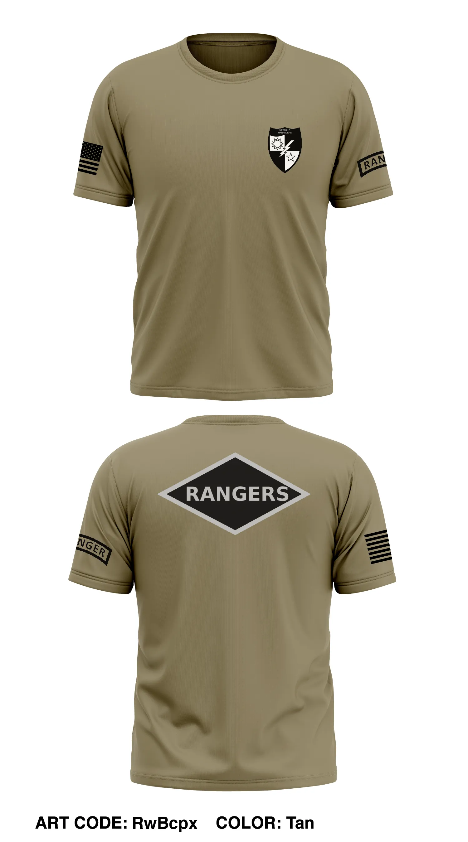 Merrill's Platoon, 4th RTB Store 1 Core Men's SS Performance Tee - RwBcpx