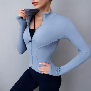 Mesh Sports Crop Top Set Women Sleeveless Workout Shirt Yoga sports jacket