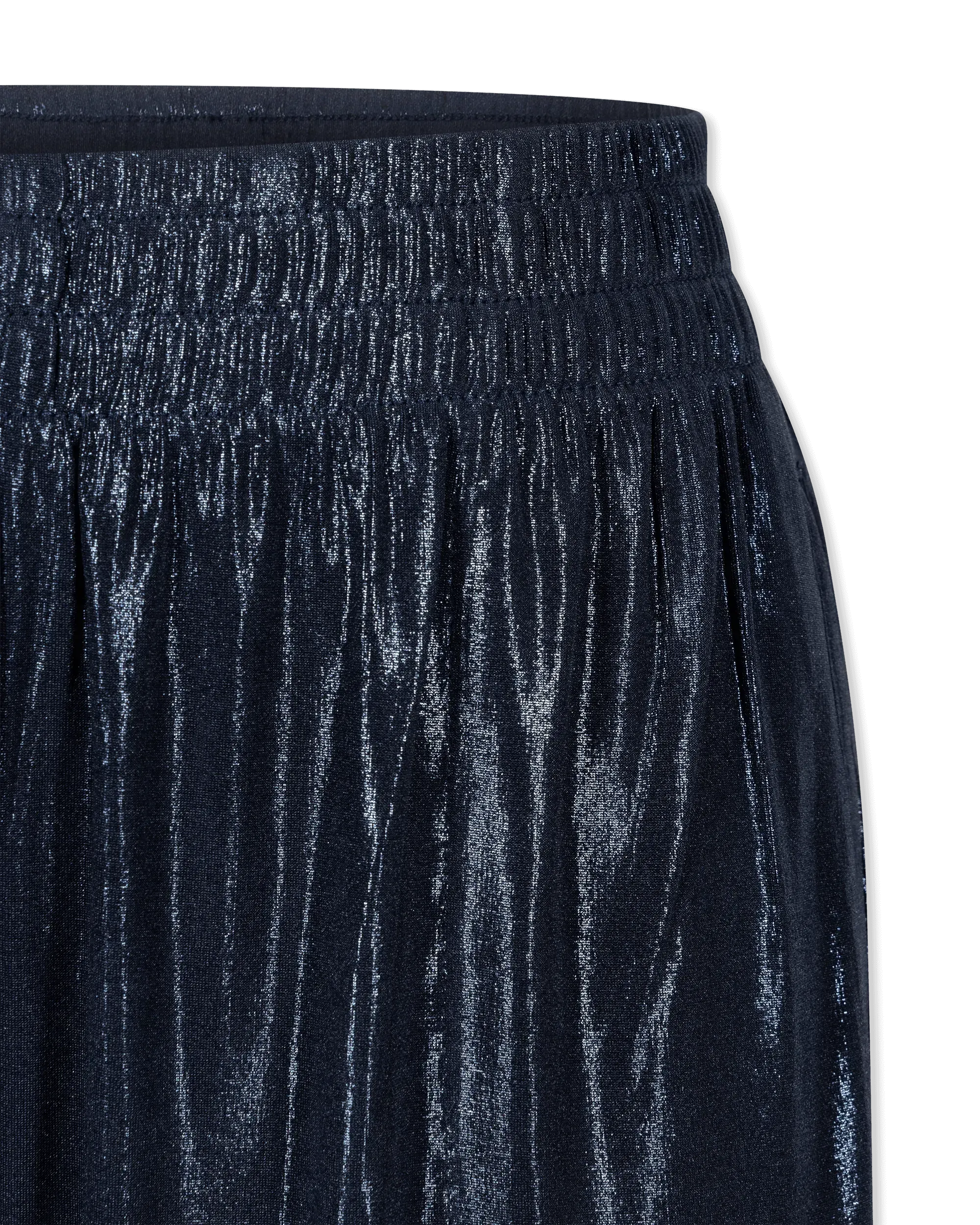 Metallic Straight Leg Sweatpants