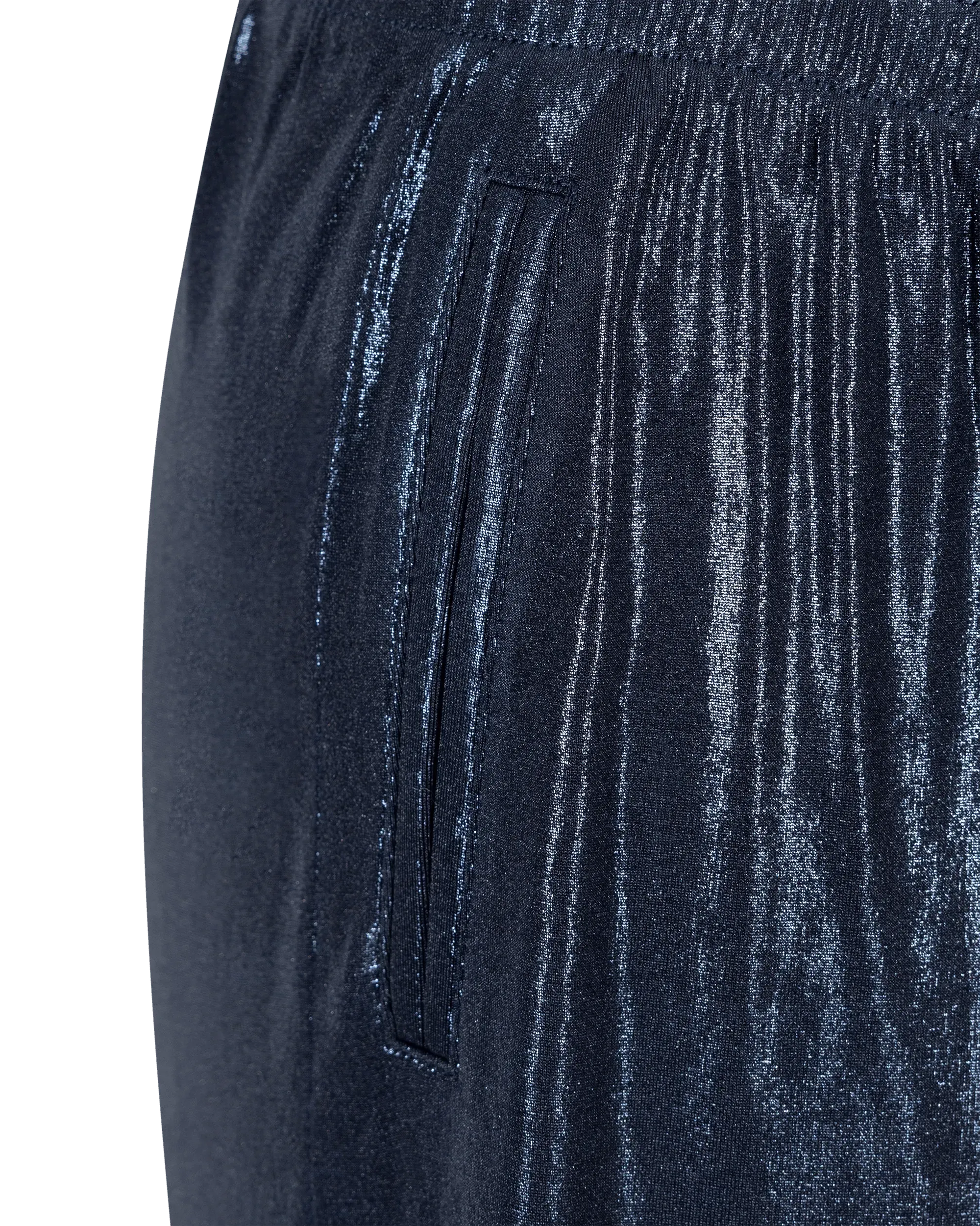 Metallic Straight Leg Sweatpants