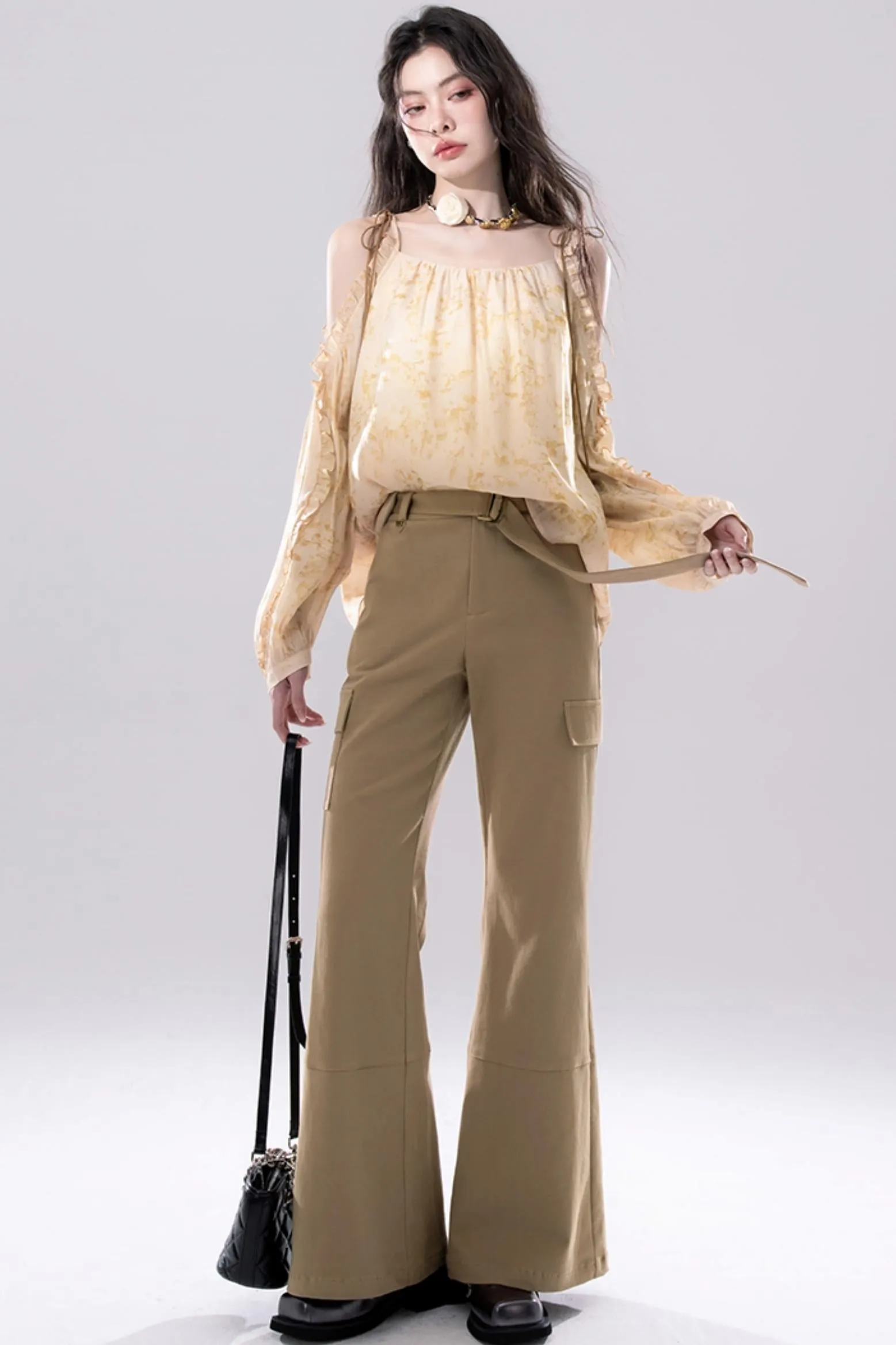 Micro Stretch Flare Pants