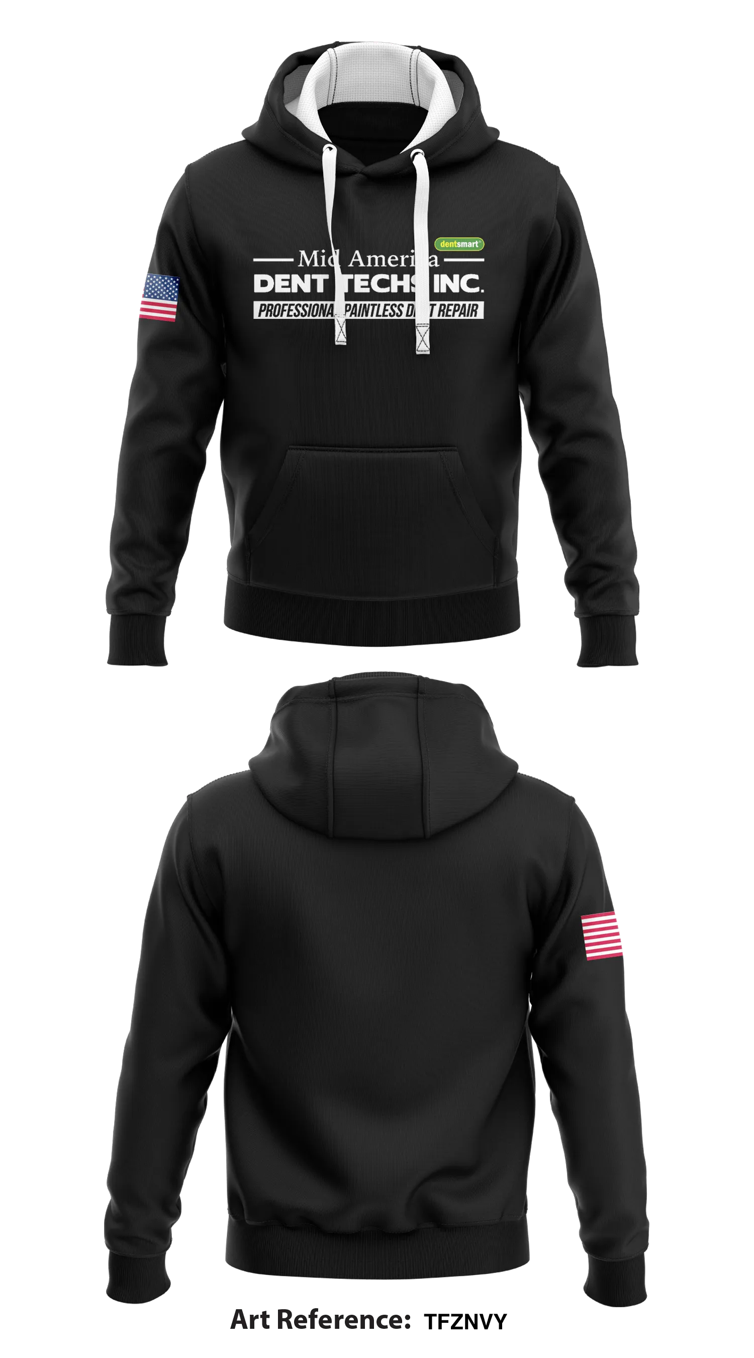 Mid America Dent Techs Inc.  Core Men's Hooded Performance Sweatshirt - TFZNvy