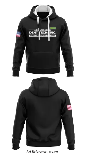 Mid America Dent Techs Inc.  Core Men's Hooded Performance Sweatshirt - TFZNvy