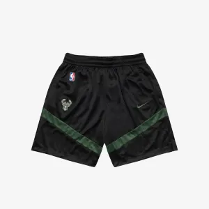 Milwaukee Bucks Icon 8" Practice Shorts - Black
