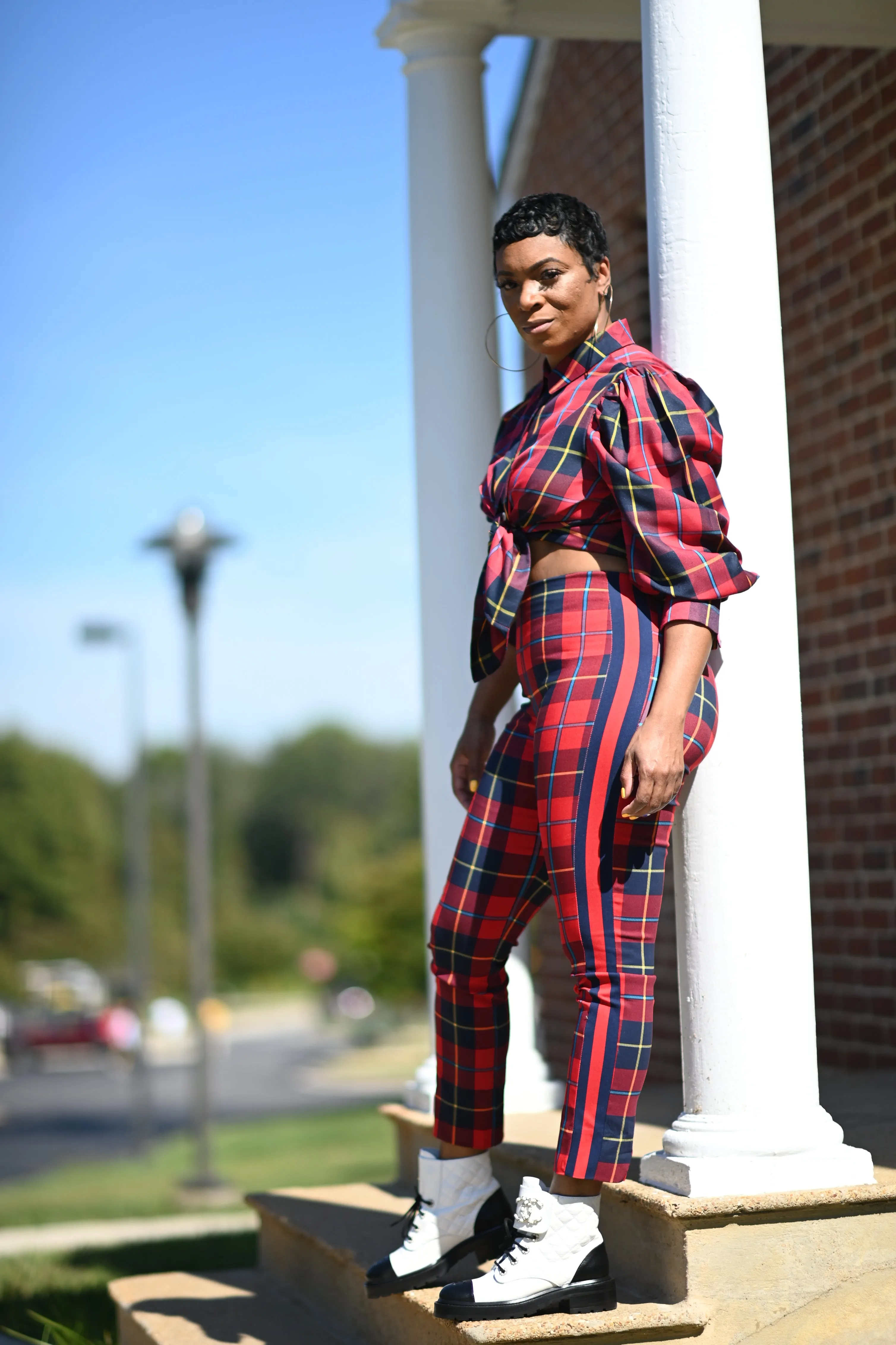 Miseducation Red Plaid Pants
