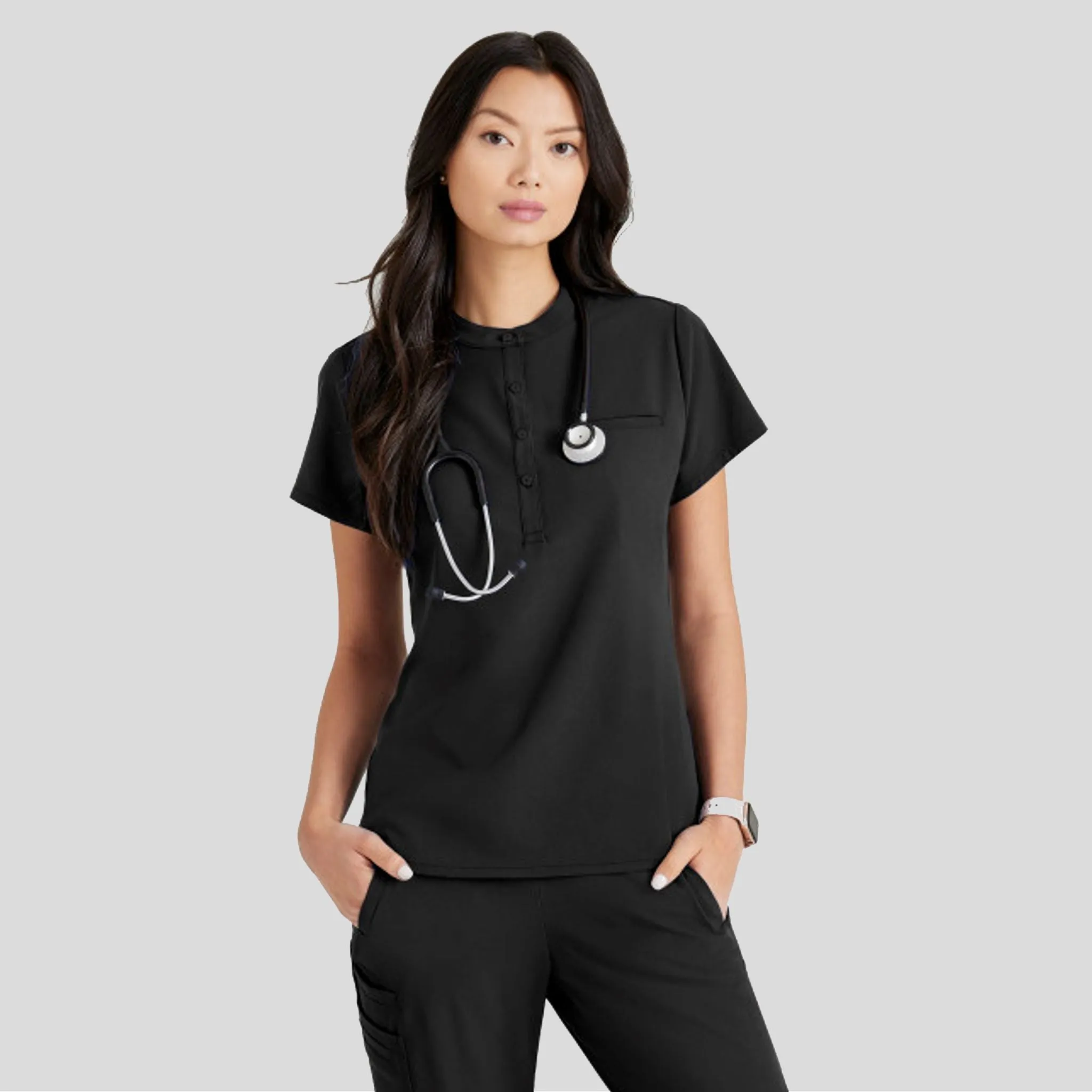 Mission Scrub Top | Black