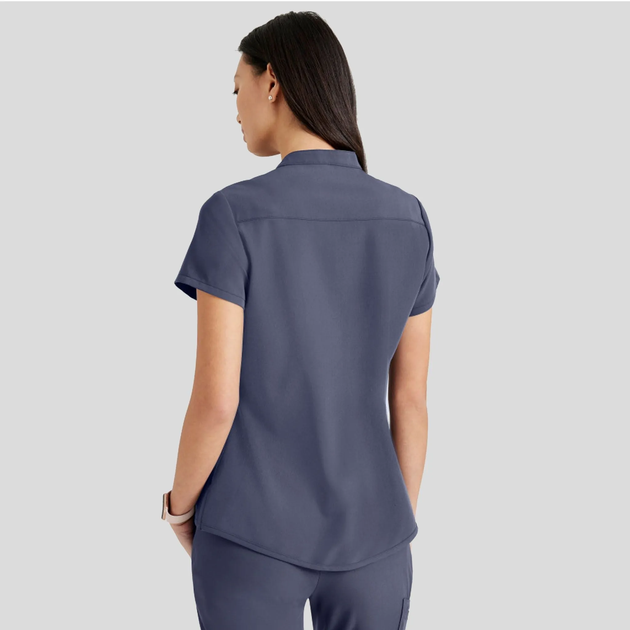 Mission Scrub Top | Steel