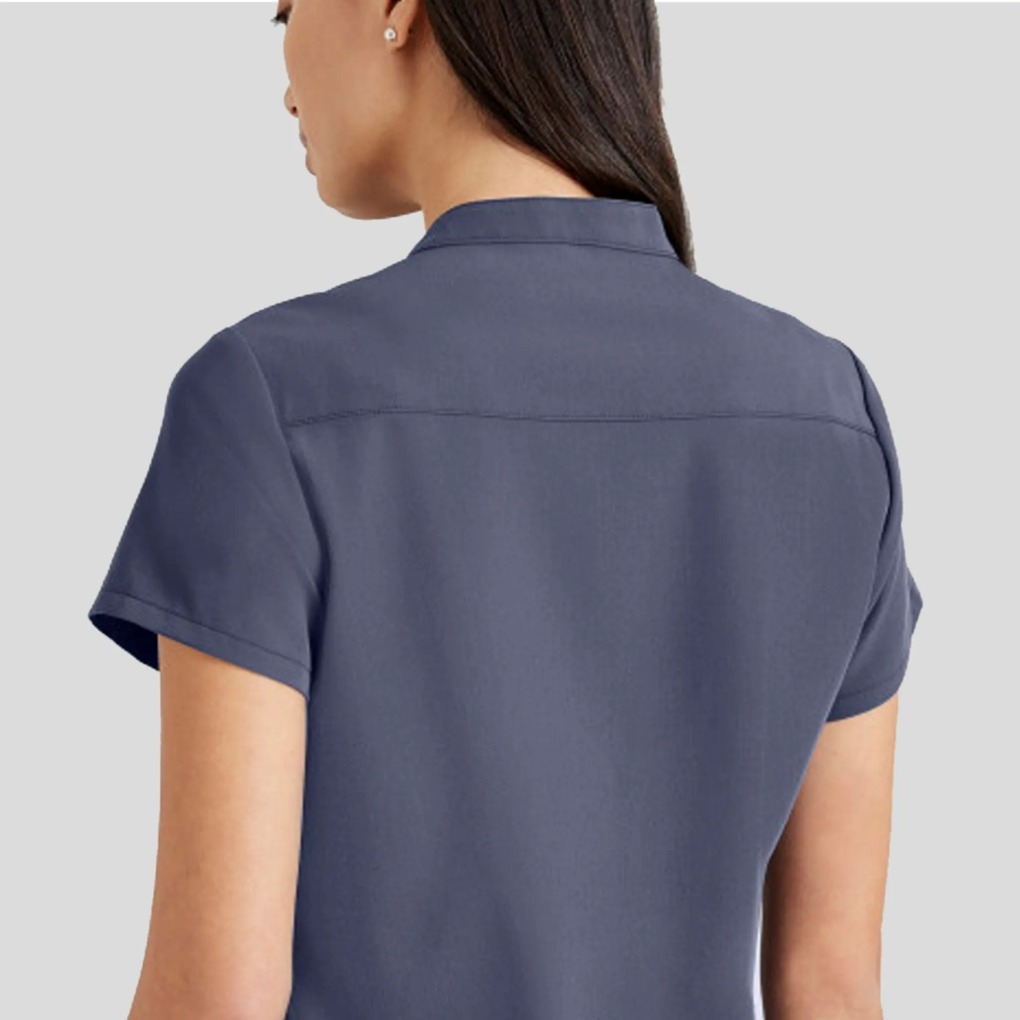 Mission Scrub Top | Steel