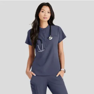 Mission Scrub Top | Steel