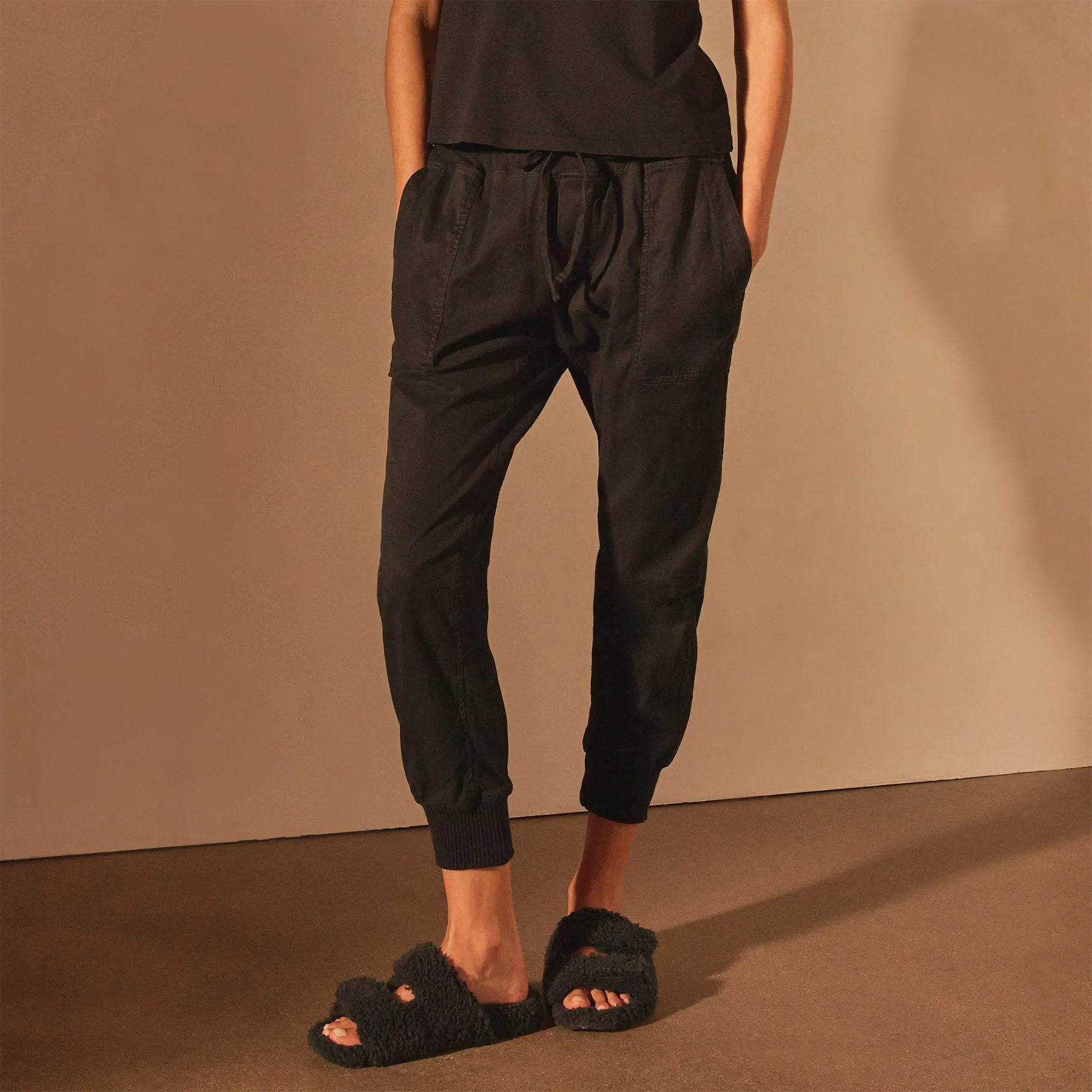 Mixed Media Pant - Black