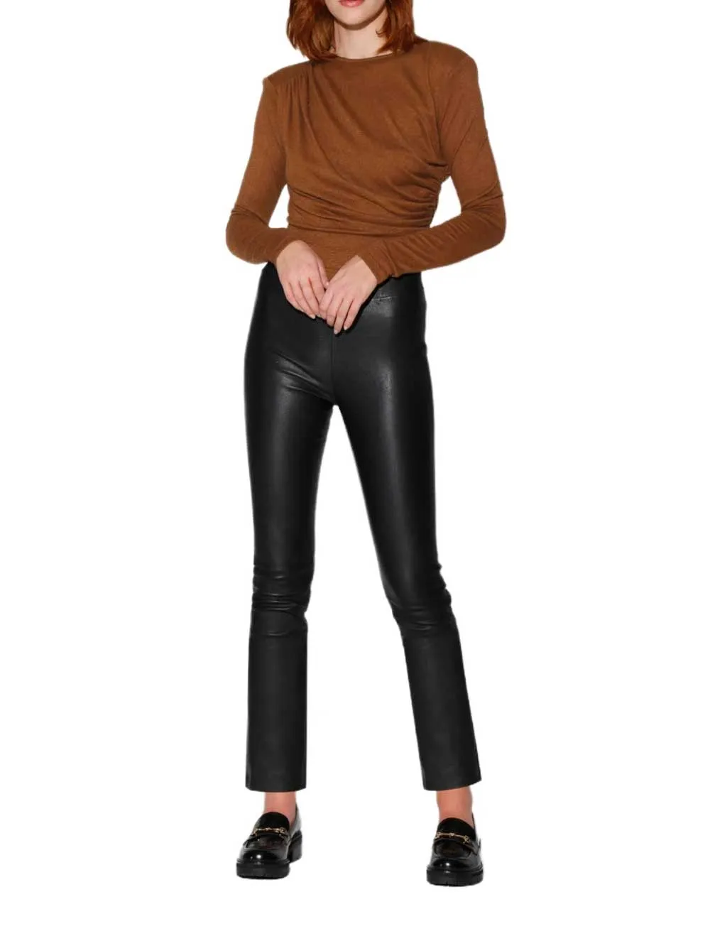 Modern Charm Stretch Leather Pant