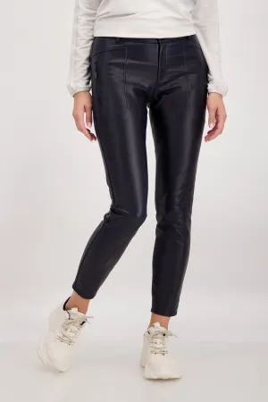 Monari Faux Leather Slim Pants M806850