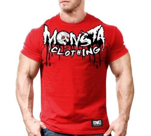 Monsta Clothing Co Brutal Gainz Soft Graphic T Shirt Mens Bodybuilding