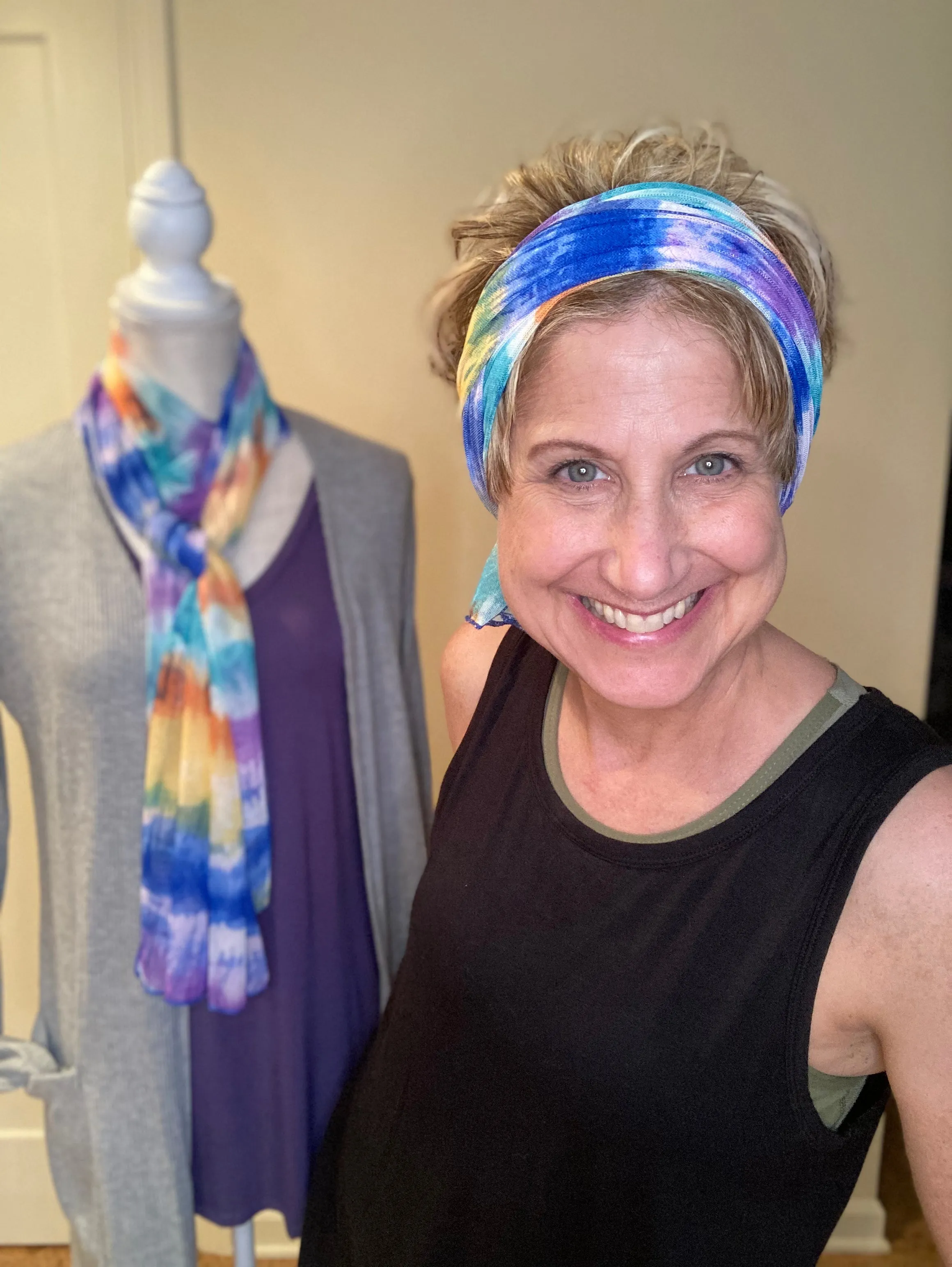 Multi Color Mesh Scarf