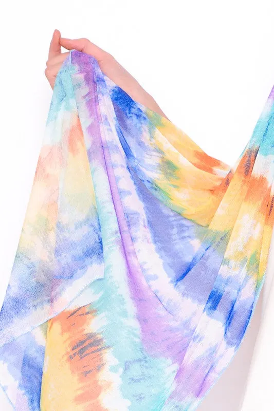 Multi Color Mesh Scarf
