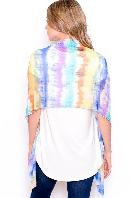 Multi Color Mesh Scarf