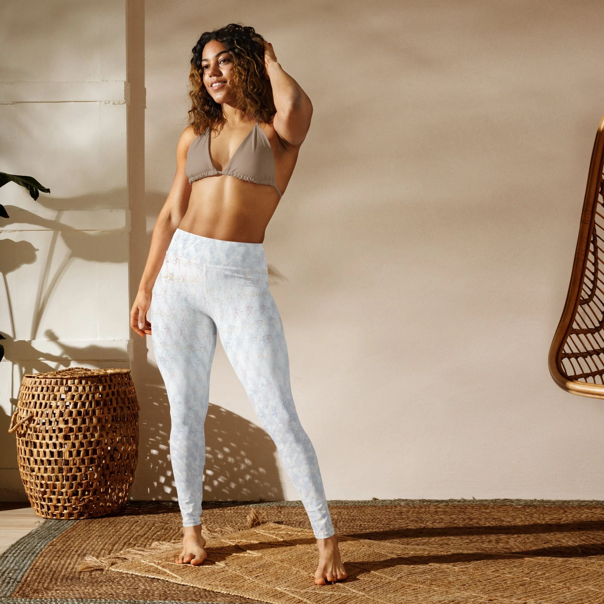 Mutton Moves Yoga Pants, Flat Front Athletic Leggings