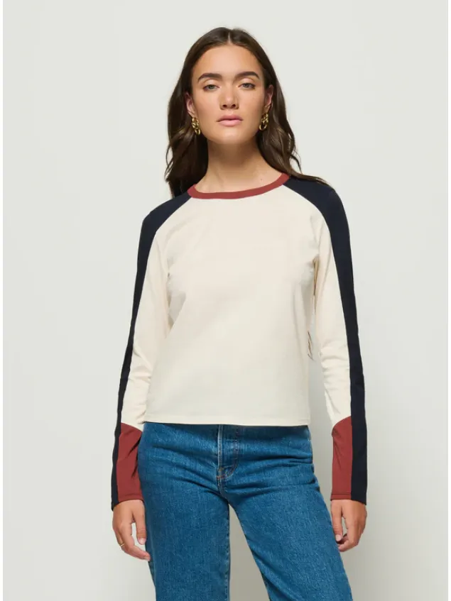 Nation Carmen Colorblock Tee in Topa Color Block