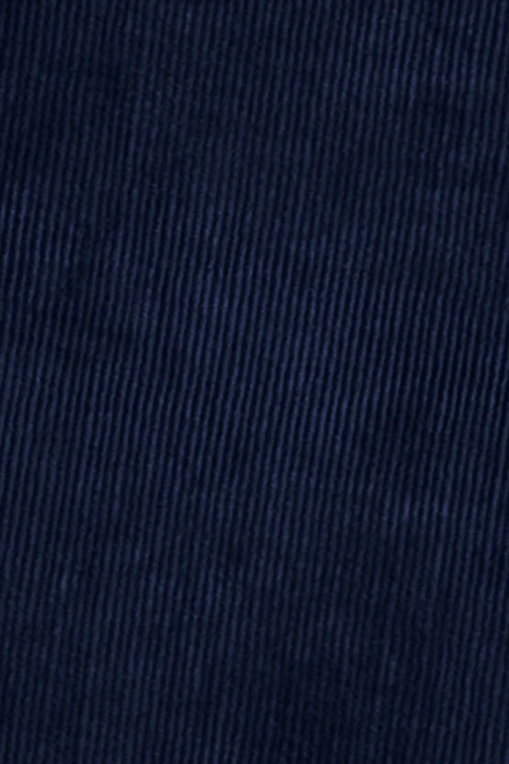 Navy Blue Stretch Corduroy Jeans