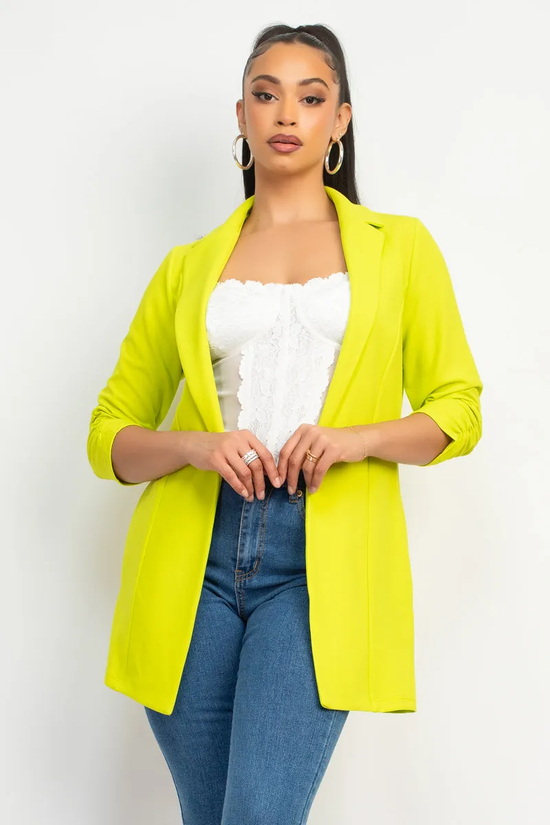 Neon Yellow Pant Suit