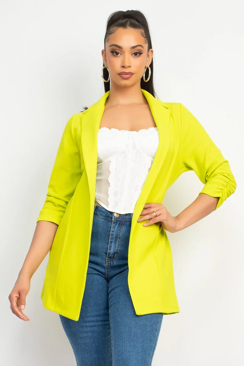 Neon Yellow Pant Suit