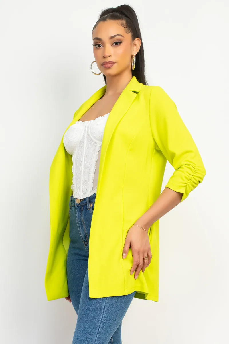 Neon Yellow Pant Suit