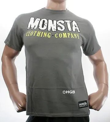 NEW Mens Graphic T SHIRT MONSTA Bodybuilding Clothing BARBARIC STRENGTH T-Shirt