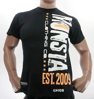 NEW Mens Graphic Tee MONSTA Bodybuilding Wear UNDA CONSTRUCTION T Shirt Clothing