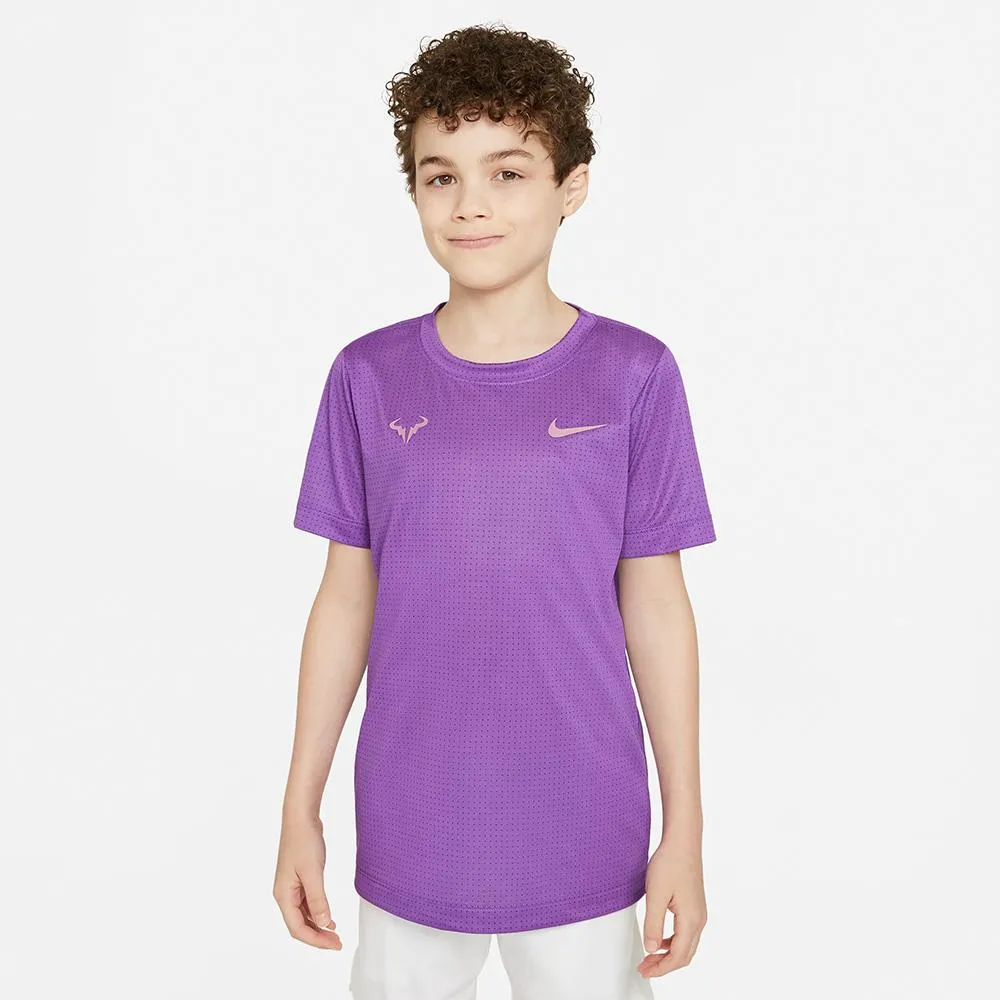 Nike Boys Rafa Tee - Wild Berry/Elemental Pink