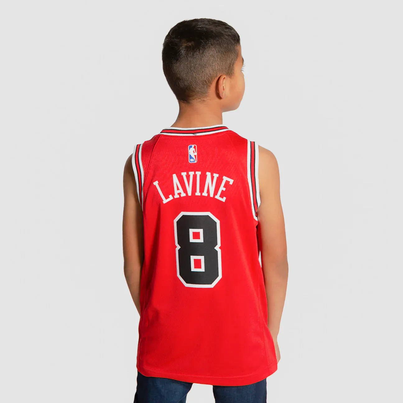 Nike NBA Chicago Bulls Youth Icon Name and Number Swingman Jersey - Zach LaVine