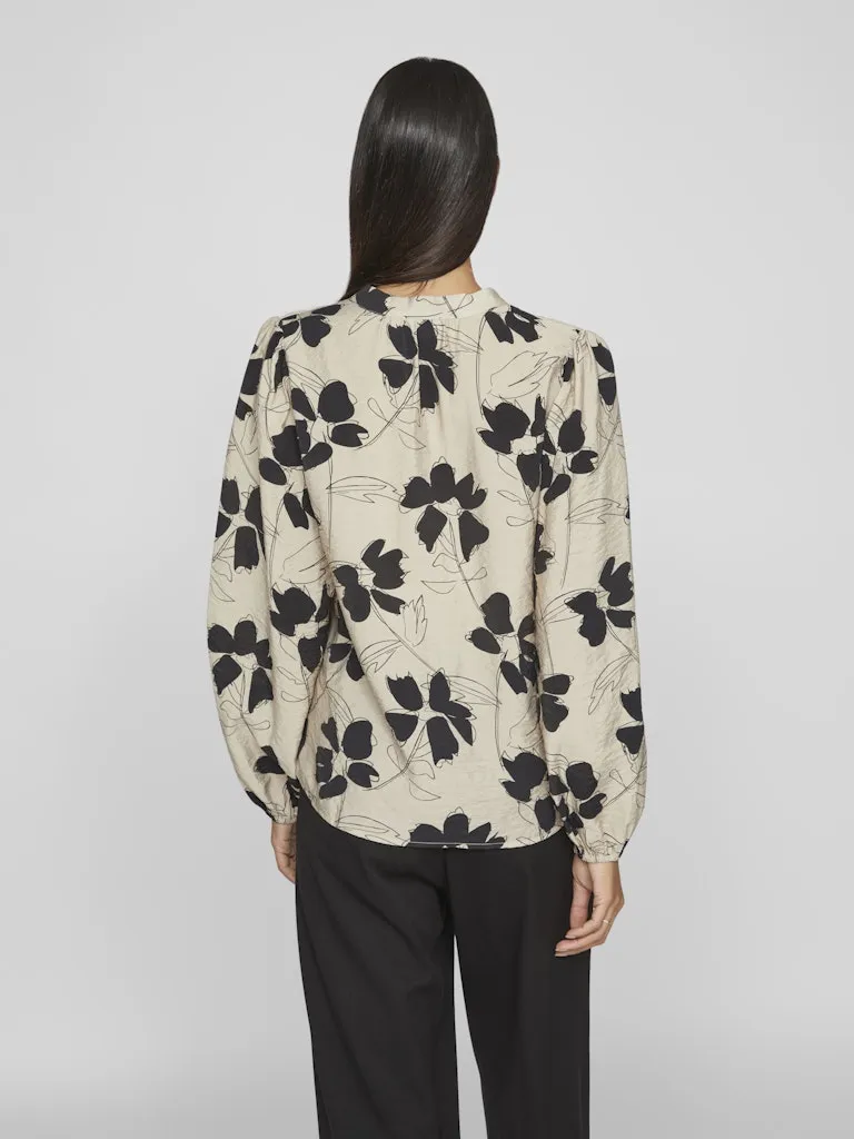 Nisa Long Sleeve Top | Feather Grey