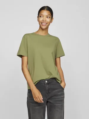 Nora Short Sleeve Tee | Oil Green