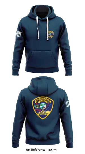 North Sioux City Police Department  Store 1  Core Men's Hooded Performance Sweatshirt - FEApyf