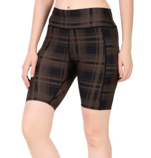 Nylon Compression Shorts For Women (Plade)