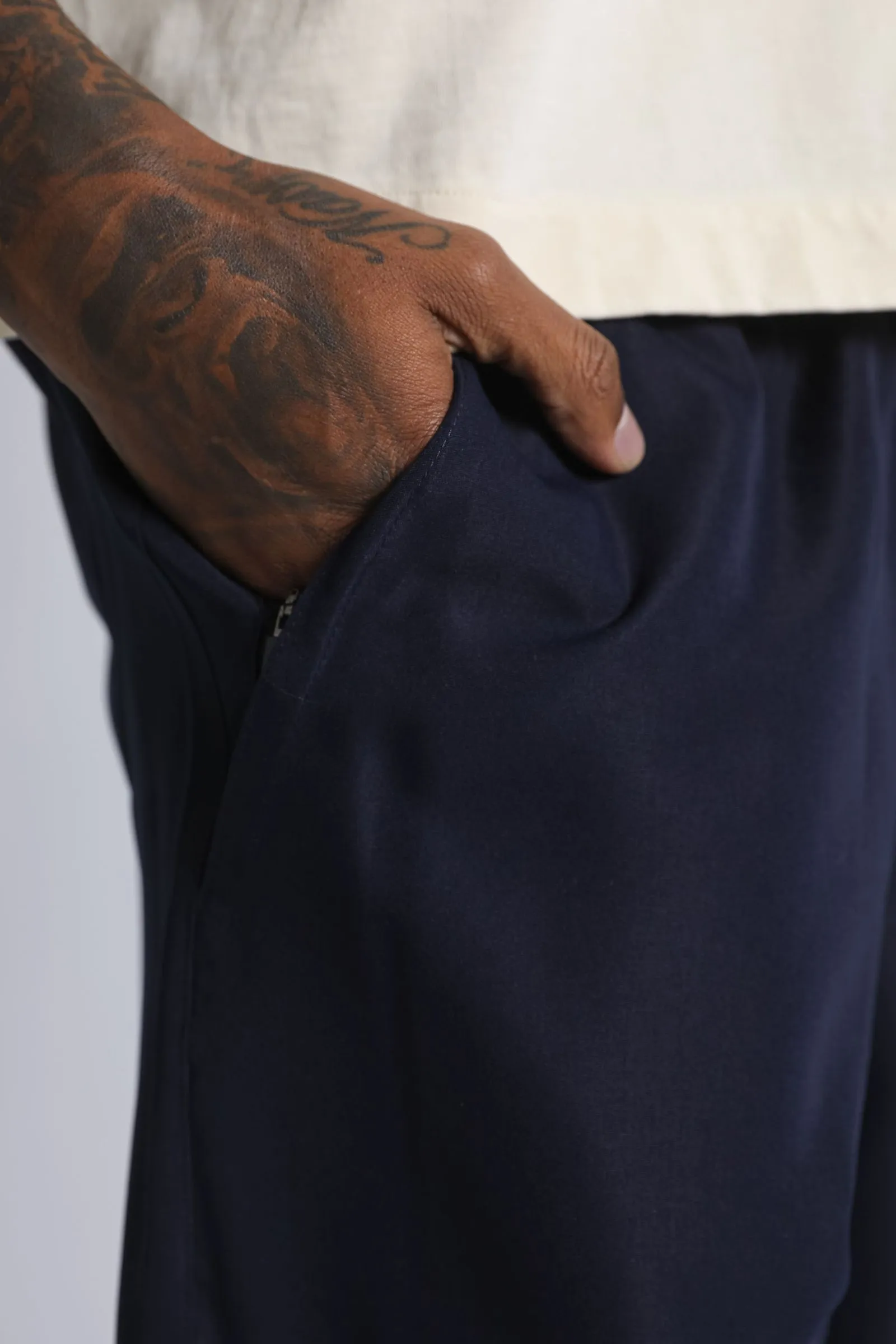 Nylon Running Shorts - Navy