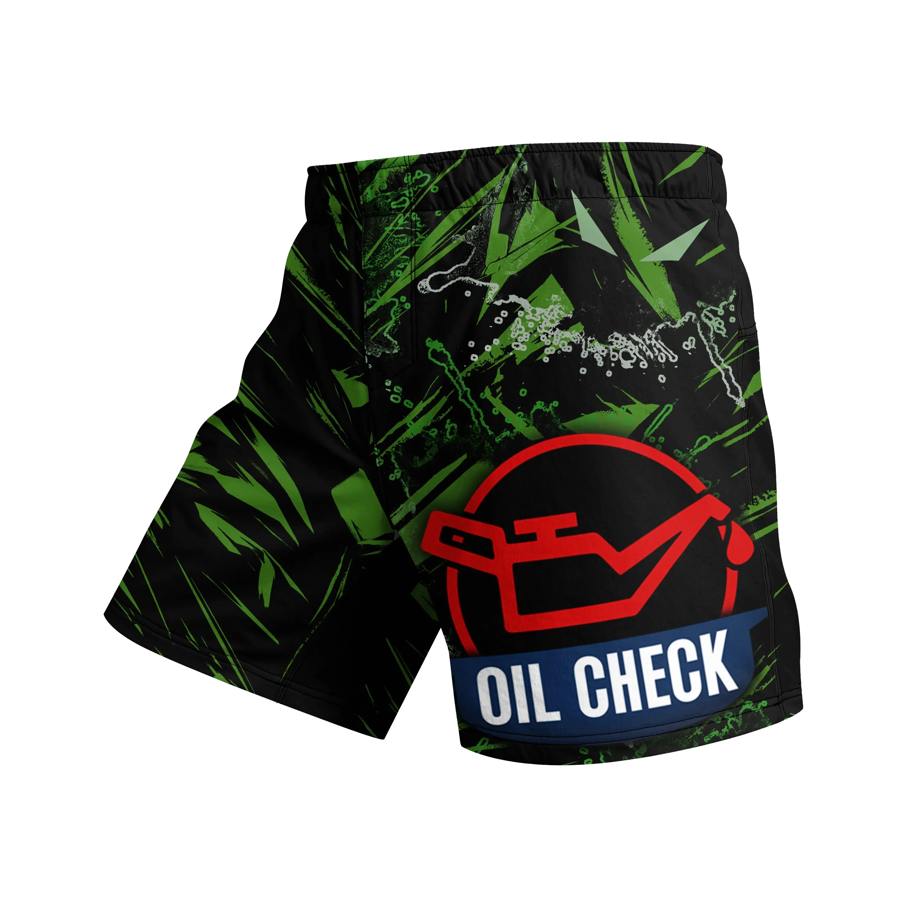 Oil Check: Lubed for Battle, Ready to Roll Long Sleeve Shorts Compression Rashguard Set